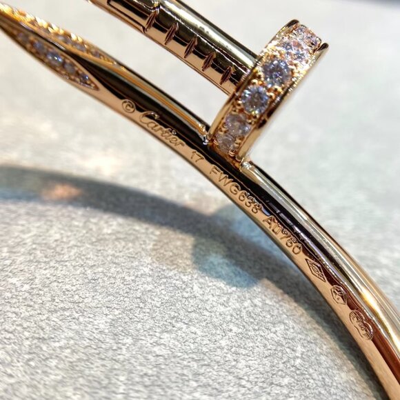 Cartier Rose Gold Nail Bracelet - Picture 8 of 9